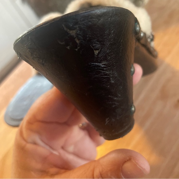 Coach “Ruthie” Shearling Trim Mules - Size 7.5 Flaws Please Read - Picture 10 of 10